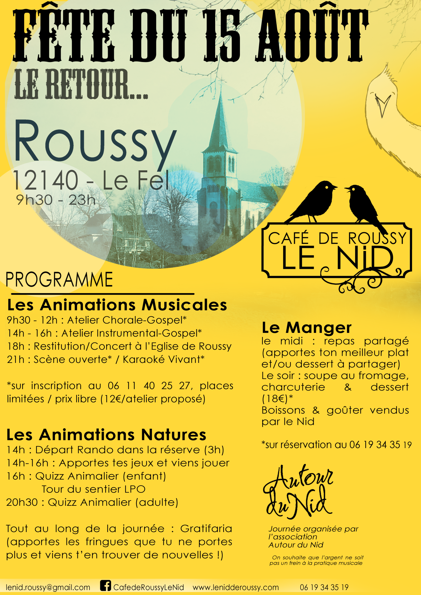 Lire la suite à propos de l’article Fête du 15 août à Roussy